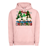 Pigment Salmon merry christmas duck Urban Hoodie - Zillion Design Studio