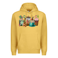 Antique Gold music teacher coffee cups Premium Hoodie - texasbilliewilder