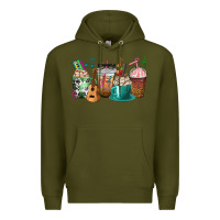 Army Green music teacher coffee cups Premium Hoodie - texasbilliewilder