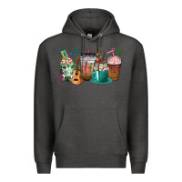 Charcoal Heather music teacher coffee cups Premium Hoodie - texasbilliewilder