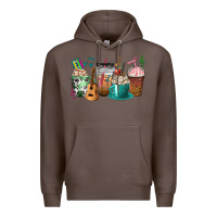 Coffee music teacher coffee cups Premium Hoodie - texasbilliewilder