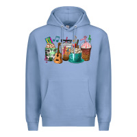 Colony Blue music teacher coffee cups Premium Hoodie - texasbilliewilder