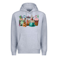 Heather Grey music teacher coffee cups Premium Hoodie - texasbilliewilder