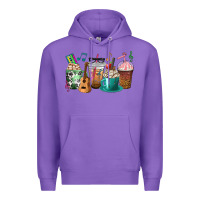 Purple music teacher coffee cups Premium Hoodie - texasbilliewilder