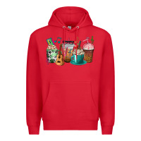 Red music teacher coffee cups Premium Hoodie - texasbilliewilder