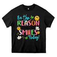 Black be the reason someone smiles today Heavy Core Tee - LillyAllenDesigns