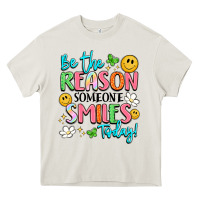 Cream be the reason someone smiles today Heavy Core Tee - LillyAllenDesigns