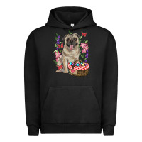Pigment Black easter pug Urban Hoodie - RanaPortraitStore
