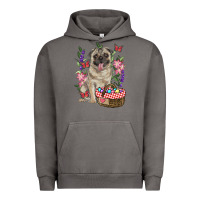 Pigment Tornado easter pug Urban Hoodie - RanaPortraitStore