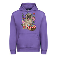 Tulip easter pug Urban Hoodie - RanaPortraitStore