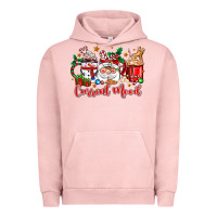 Pigment Salmon current mood coffee cups Urban Hoodie - Zillion Design Studio