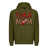 Army Green football mom Premium Hoodie - Zillion Design Studio