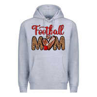 Heather Grey football mom Premium Hoodie - Zillion Design Studio