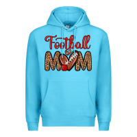 Ocean Blue football mom Premium Hoodie - Zillion Design Studio
