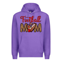 Purple football mom Premium Hoodie - Zillion Design Studio