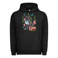 Pigment Black easter pitbull Urban Hoodie - RanaPortraitStore