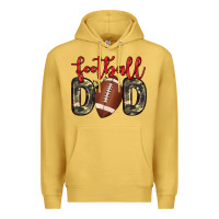 Antique Gold football dad Premium Hoodie - Zillion Design Studio