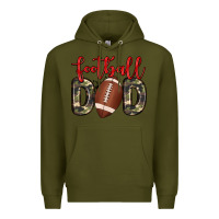 Army Green football dad Premium Hoodie - Zillion Design Studio