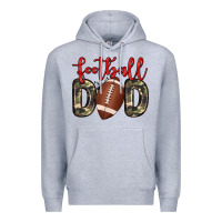 Heather Grey football dad Premium Hoodie - Zillion Design Studio