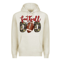 Oatmeal Heather football dad Premium Hoodie - Zillion Design Studio