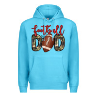 Ocean Blue football dad Premium Hoodie - Zillion Design Studio