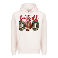 Pale Pink football dad Premium Hoodie - Zillion Design Studio