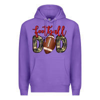 Purple football dad Premium Hoodie - Zillion Design Studio
