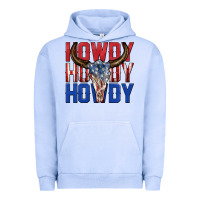 Howdy Howdy Howdy 4th Of July Bull Skull Billie Wi Urban Hoodie | Teevron