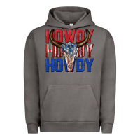 Pigment Tornado howdy howdy howdy 4th of july bull skull billie wi Urban Hoodie - texasbilliewilder