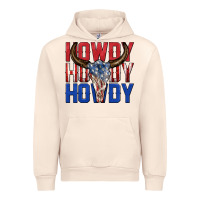 Sandshell howdy howdy howdy 4th of july bull skull billie wi Urban Hoodie - texasbilliewilder