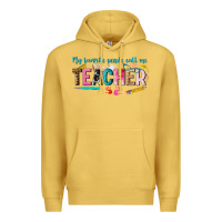 Antique Gold my favorite people call me teacher Premium Hoodie - texasbilliewilder