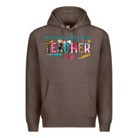 Coffee my favorite people call me teacher Premium Hoodie - texasbilliewilder