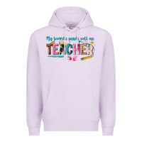 Lilac my favorite people call me teacher Premium Hoodie - texasbilliewilder