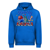 Cobalt howdy america western Urban Hoodie - texasbilliewilder