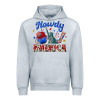 Heather Grey howdy america western Urban Hoodie - texasbilliewilder