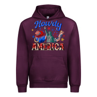 Mauve Wine howdy america western Urban Hoodie - texasbilliewilder