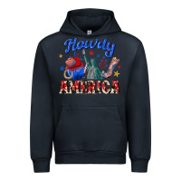 Navy howdy america western Urban Hoodie - texasbilliewilder