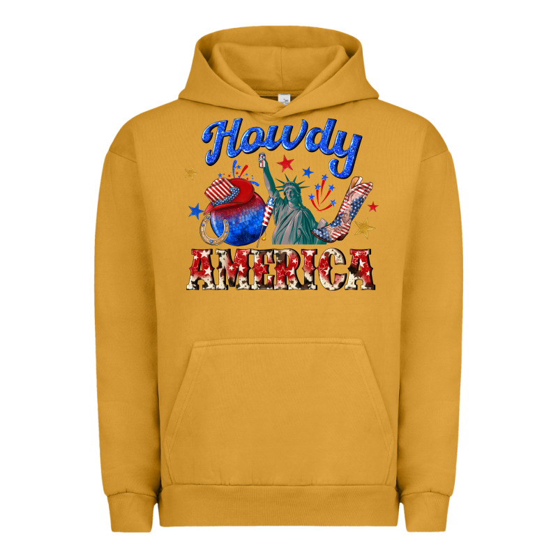 Howdy America Western Urban Hoodie by texasbilliewilder | Teevron
