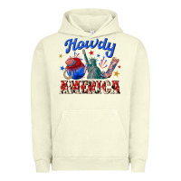 Pigment Pistachio howdy america western Urban Hoodie - texasbilliewilder