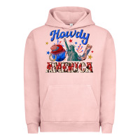 Pigment Salmon howdy america western Urban Hoodie - texasbilliewilder