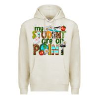 Oatmeal Heather my student are on point Premium Hoodie - texasbilliewilder
