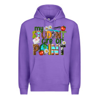 Purple my student are on point Premium Hoodie - texasbilliewilder