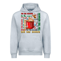 Heather Grey tis the season Urban Hoodie - Zillion Design Studio