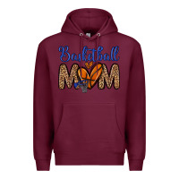 Burgundy basketball mom Premium Hoodie - Zillion Design Studio