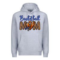 Heather Grey basketball mom Premium Hoodie - Zillion Design Studio