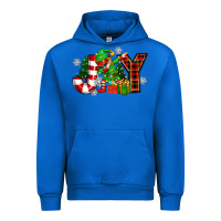 Cobalt christmas joy elf Urban Hoodie - Zillion Design Studio