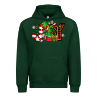 Forest Green christmas joy elf Urban Hoodie - Zillion Design Studio