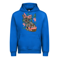 Cobalt easter french bulldog Urban Hoodie - RanaPortraitStore
