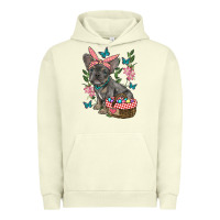 Pigment Pistachio easter french bulldog Urban Hoodie - RanaPortraitStore