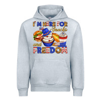 Heather Grey i m here for snacks and freedom Urban Hoodie - texasbilliewilder
